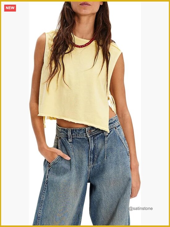 Tops - Slim Fit Camisole Tank Top Sleeveless Y2k Graphic Floral Print Summer Crop Top